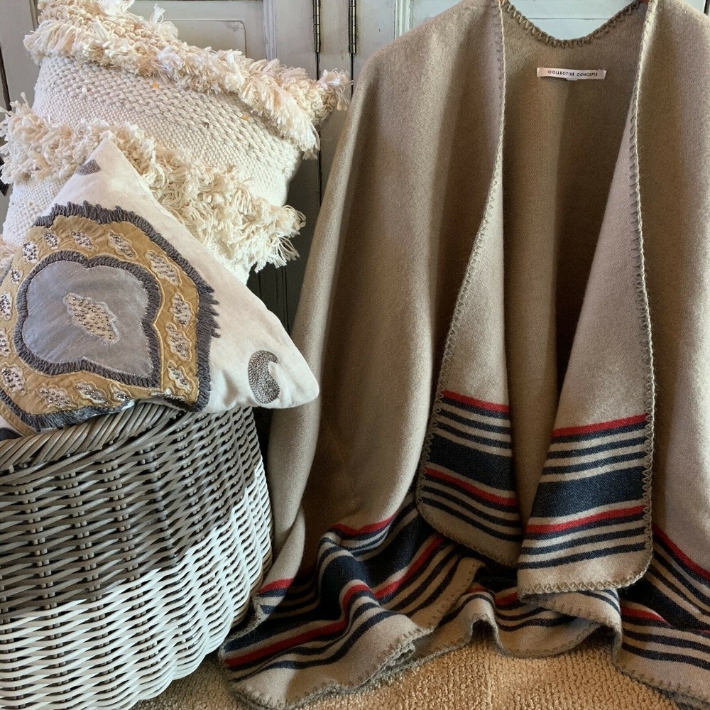Annika Cozy Tunic Draped Cardigan Kimono Sweater - Picture 4 of 8